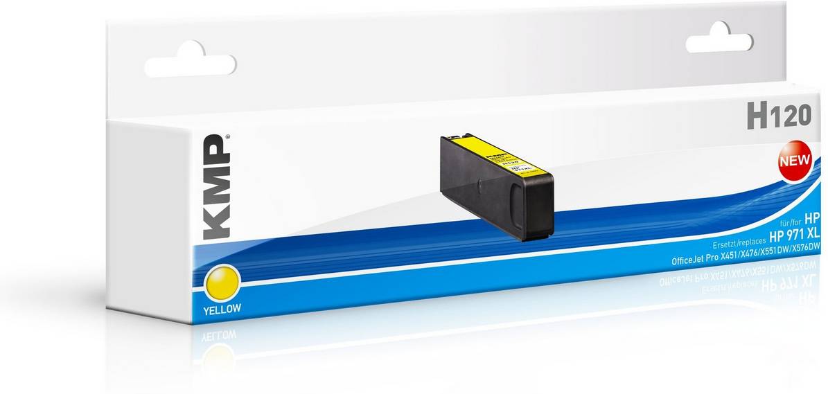 KMP H120 - 106 ml - Hohe Ergiebigkeit - Gelb - compatible - Box - Tintenpatrone-1