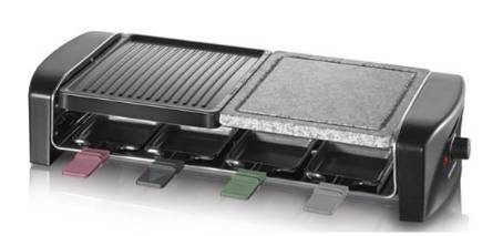 SEVERIN RG 9645 - Raclette/Grill/Heißer Stein - 1400 W - Schwarz-1