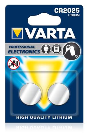 Varta Professional - Batterie 2 x CR2025 - Li-1