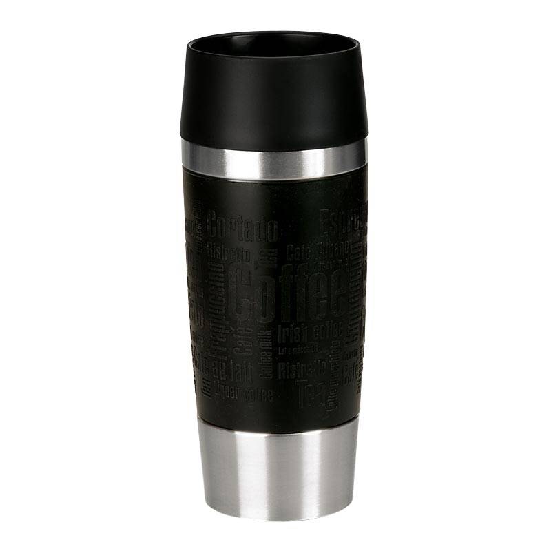 EMSA TRAVEL MUG, Eins/Eine(r), 0,36 l, Schwarz, Edelstahl-1