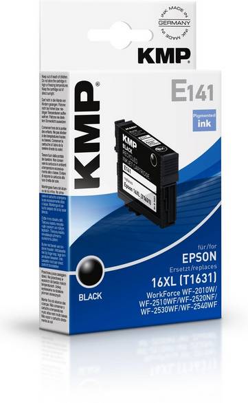 KMP E141 - 14 ml - Schwarz - kompatibel - Tintenpatrone (Alternative zu: Epson 16XL, Epson C13T16314010)-1
