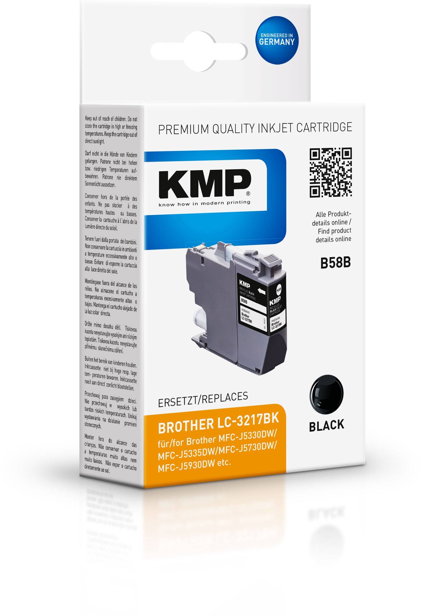 KMP Tinte k. Brother LC3217BK schwarz - Kompatibel - Refill-1