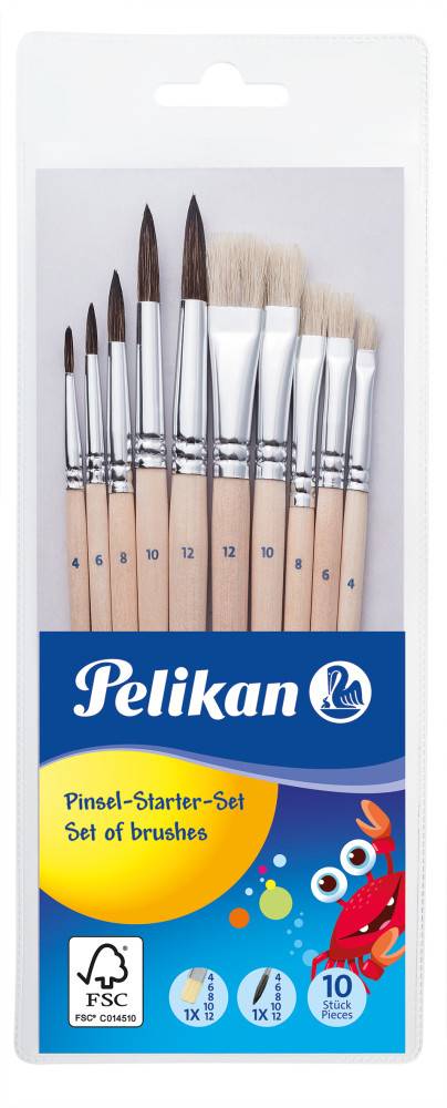 Pinsel-Set PI10/SB sortiert 10 St./Pack.-1