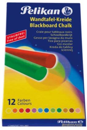 Pelikan 745 - Kreide - gemischte Farben (Packung mit 12)-1