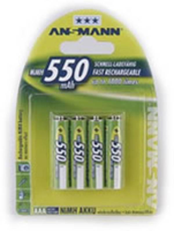 ANSMANN - Batterie 4 x AAA - NiMH - (wiederaufladbar)
