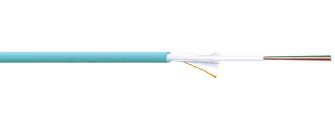 DIGITUS - Verlegekabel Innen/Außen A/I-DQ (ZN) BH 50/125 µ OM3, 4 Fasern, BauPVO Dca, LSZH-1