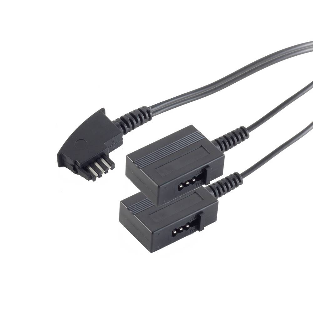 TAE F-Stecker / 2 TAE F-Kupplungen 0,2m-1