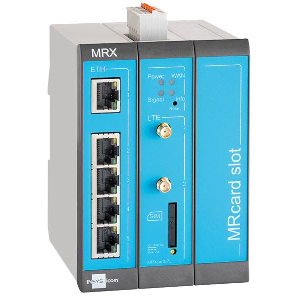 INSYS icom MRX MRX3 LTE - Router - WWAN 5-Port-Switch-1