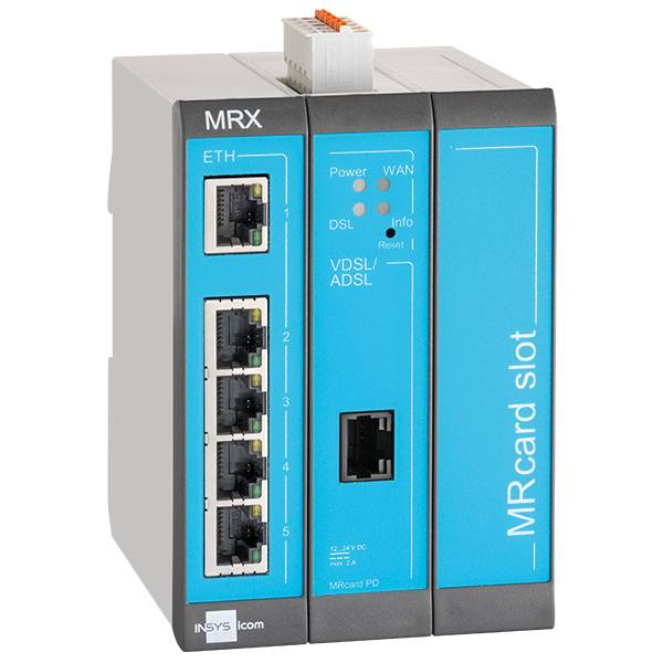 INSYS icom MRX MRX3 DSL - Annex-B - Router - DSL-Modem 5-Port-Switch-1