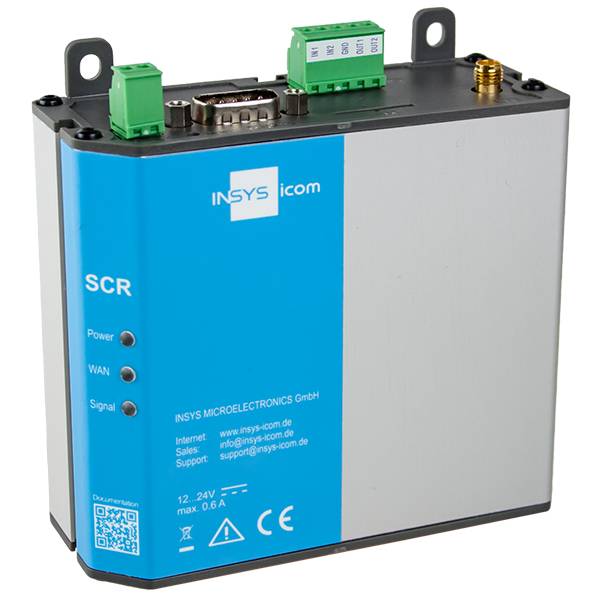 INSYS icom SCR-L 300 - Router - WWAN 2-Port-Switch-1