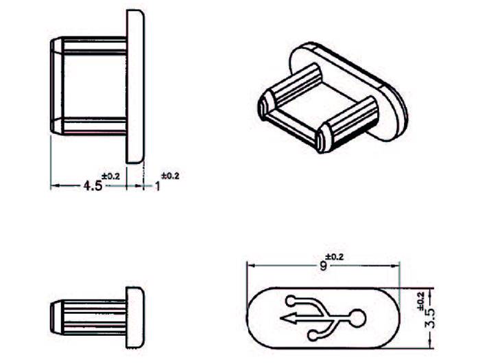 DeLOCK Dust Cover for USB 2.0 Micro-B Female-1