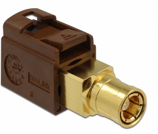 Delock - RF-Adapter - FAKRA F-Stecker weiblich bis SMB weiblich-1