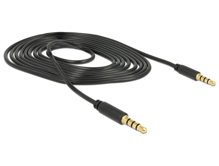 Delock - Headset-Kabel - 4-poliger Mini-Stecker männlich zu 4-poliger Mini-Stecker männlich-1