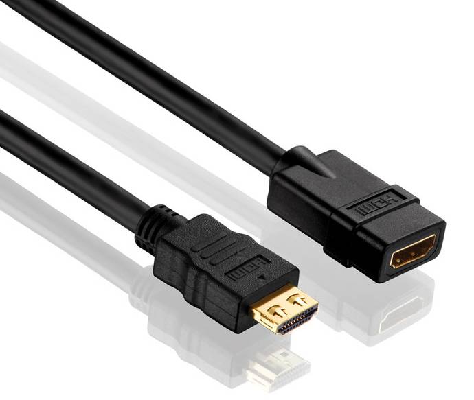 Zertifiziertes 4K Premium High-Speed HDMI-Verlängerungskabel | schwarz, 3.00m-1