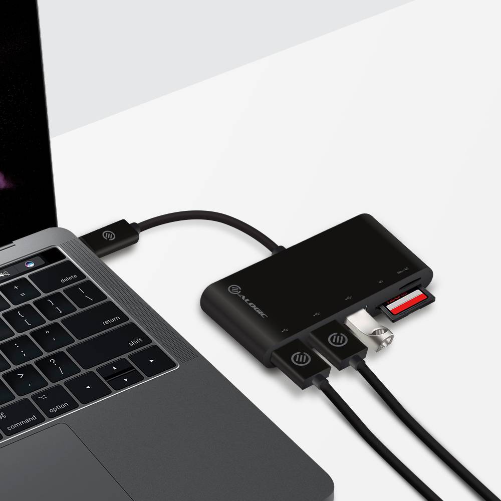 Alogic USB-C MultiPort Adapter - Hub - 3 x SuperSpeed USB 3.0-1