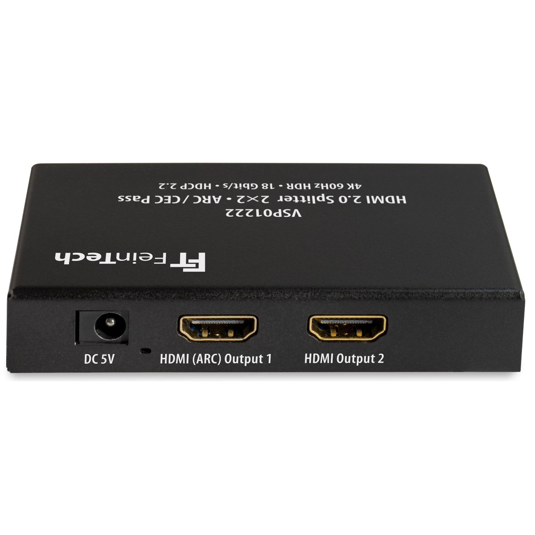 FeinTech VSP01222 HDMI 2.0 Splitter 2x2 mit ARC Pass und 4K Downscaler-1