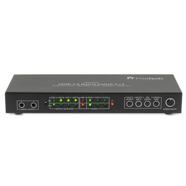 FeinTech VMS02400 HDMI 2.0 Matrix Switch 2x4 mit Audio Extractor ARC