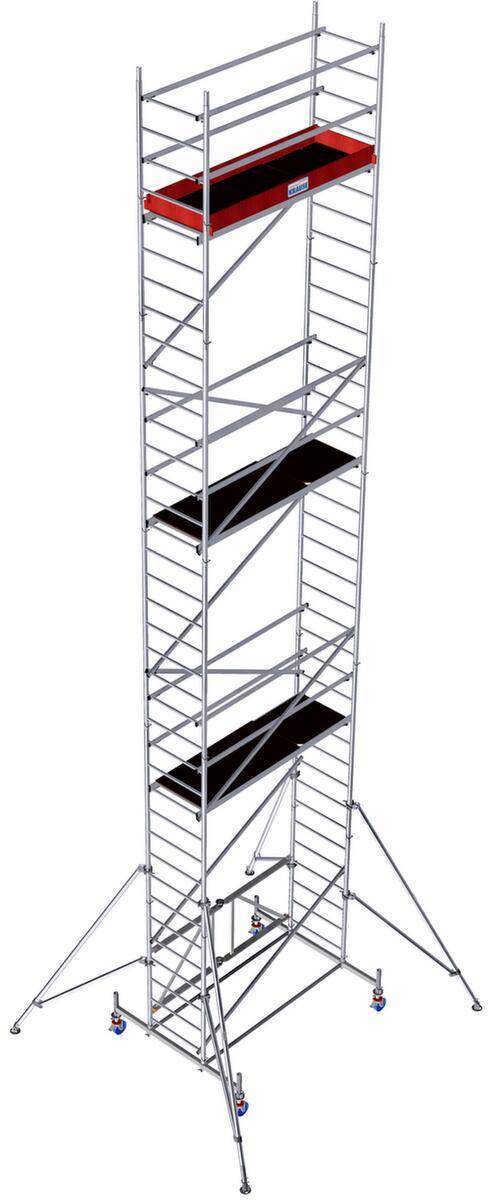 Faltgerüst,Arbeits H 10,8m,Gerüst H 10m,Bühne BxT 2000x600mm,Alu-1