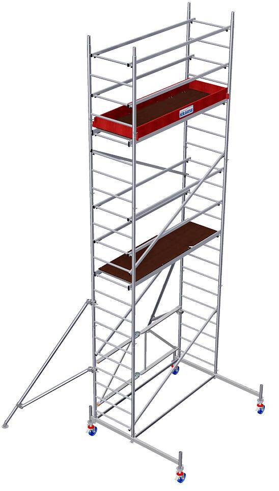 Faltgerüst,Arbeits H 6,8m,Gerüst H 6m,Bühne BxT 2000x600mm,Alu