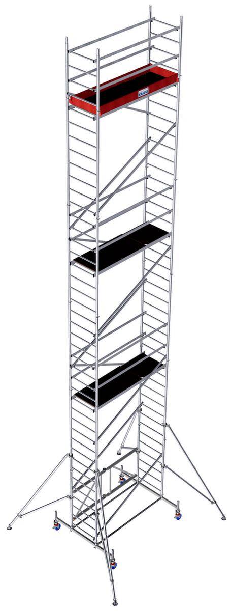 Faltgerüst,Arbeits H 11,8m,Gerüst H 11m,Bühne BxT 2000x600mm,Alu
