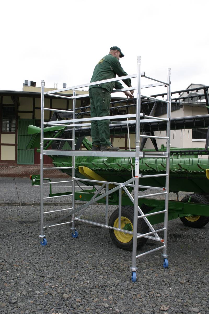 Faltgerüst,Arbeits H 3,7m,Gerüst H 2,8m,Bühne BxT 2000x600mm,Alu-2