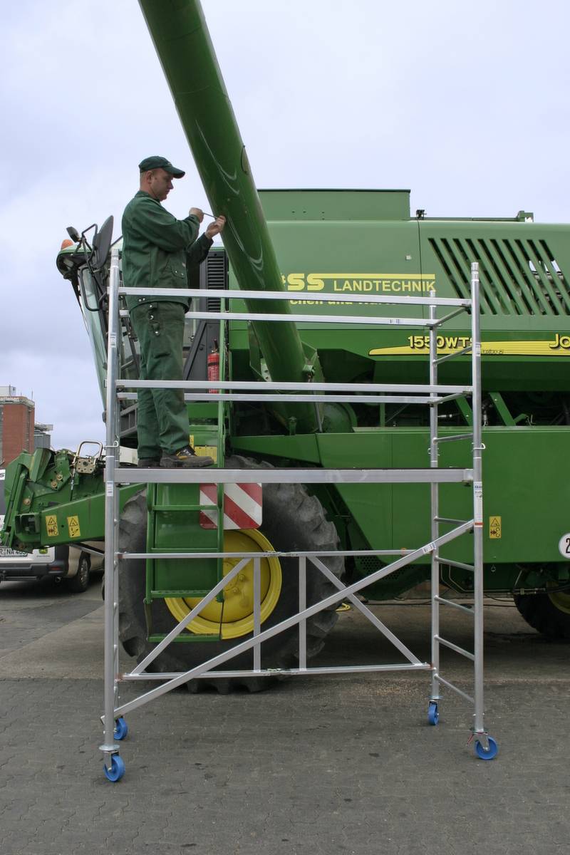 Faltgerüst,Arbeits H 3,7m,Gerüst H 2,8m,Bühne BxT 2000x600mm,Alu-3