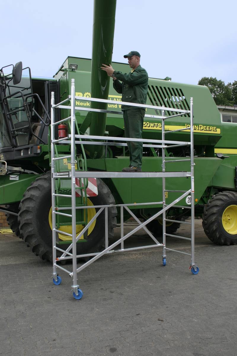 Faltgerüst,Arbeits H 3,7m,Gerüst H 2,8m,Bühne BxT 2000x600mm,Alu-4