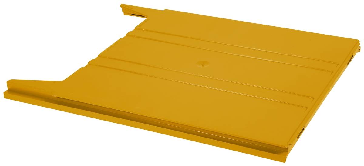Wandsortierer FLAT für Format DIN A4 Füllhöhe 9 mm Ablagefach gelb. Eichner Organisation 57054349-5