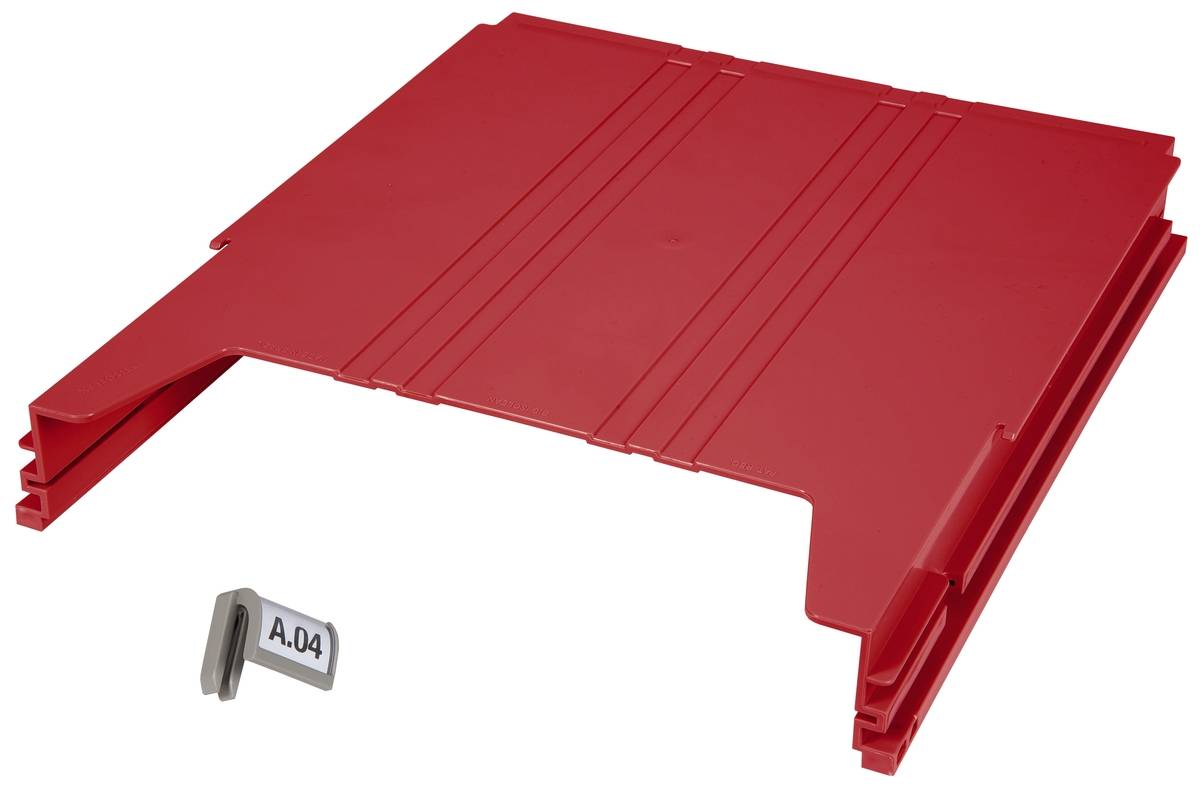 Wandsortierer BIG für Format DIN A4 Füllhöhe 34 mm Ablagefach rot. Eichner Organisation 57053449-6