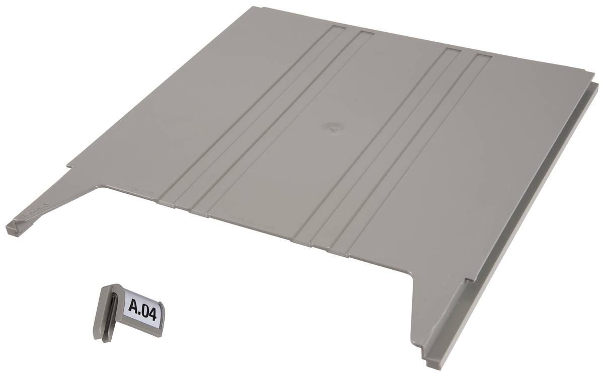 Wandsortierer FLAT für Format DIN A4 Füllhöhe 9 mm Ablagefach grau. Eichner Organisation 57054449-6