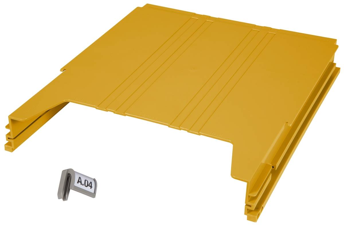 Wandsortierer BIG für Format DIN A4 Füllhöhe 34 mm Ablagefach gelb. Eichner Organisation 57053649-6