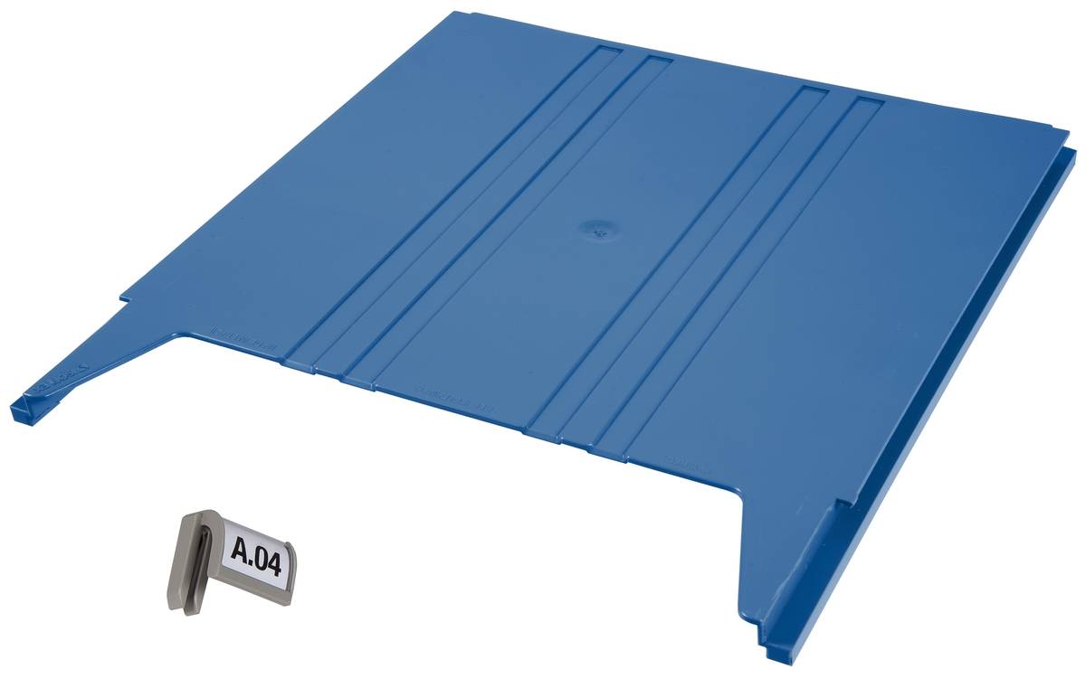 Wandsortierer,Ablagefach,f. 9,HxBxT 15x240x302mm,Ablage(n) ABS,blau-1