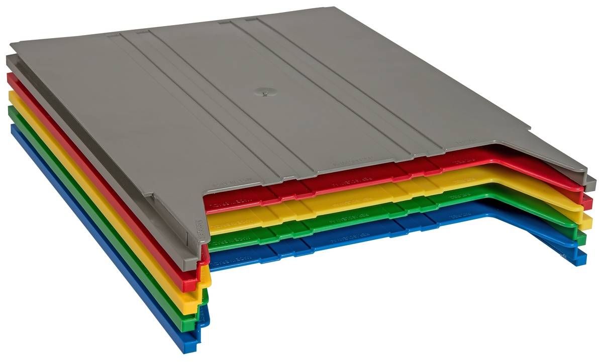 Wandsortierer,Ablagefach,f. 9,HxBxT 15x240x302mm,Ablage(n) ABS,blau-4