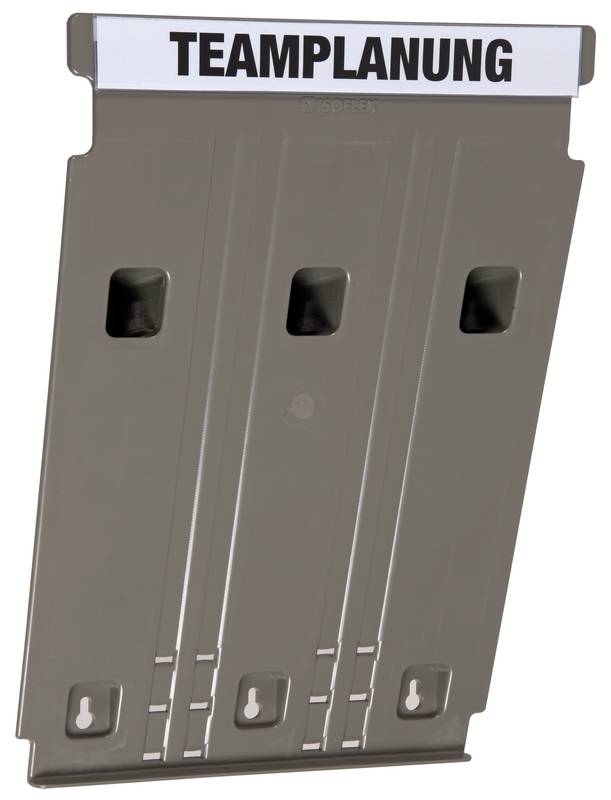 Wandsortierer FLAT für Format DIN A4 Füllhöhe 9 mm Grundmodul grau. Eichner Organisation 57054549-6