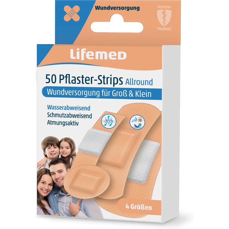 Lifemed Pflaster-Strips "Allround", hautfarben, 50er-0