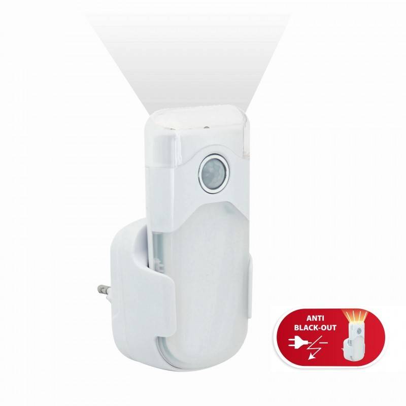 LED Nachtlicht mit automatischer Notbeleuchtung, Anti-Blackout, praktische Taschenlampenfunktion, mit Bewegungsmelder...-1