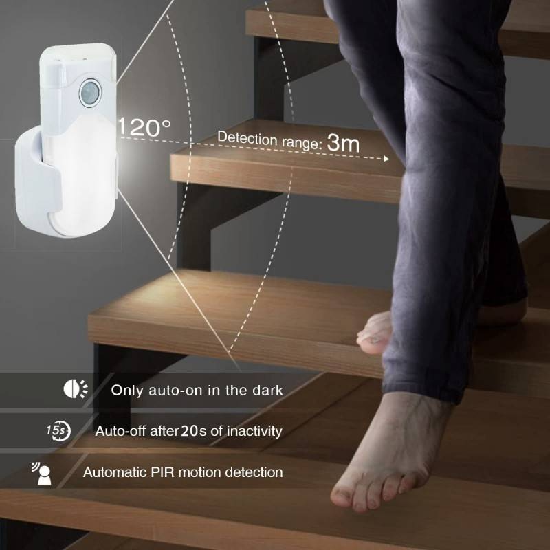 LED Nachtlicht mit automatischer Notbeleuchtung, Anti-Blackout, praktische Taschenlampenfunktion, mit Bewegungsmelder...-2