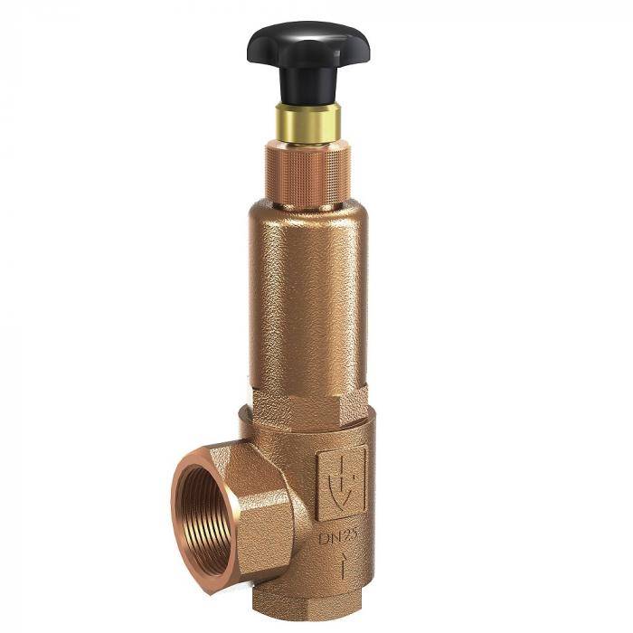 Baureihe 853 - Überströmventile/Regelventile - Rotguss - Eckform - mit Gewindeanschlüssen - Außenverstellung über Handra-0