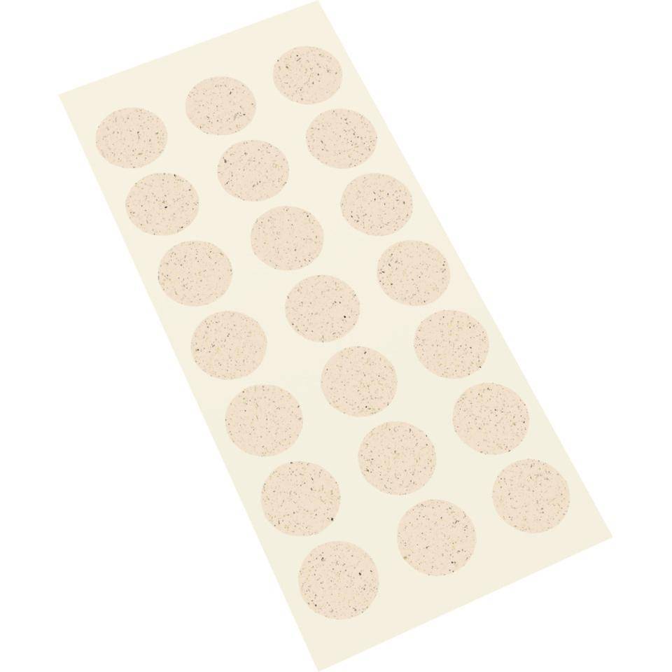 Markierungspunkte, weiß, Primärfaser-Graspapier, selbstklebend, Ø 25mm, 21/Bogen-0