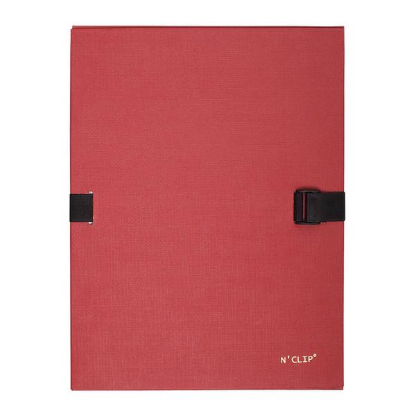 EXACOMPTA Dokumentenmappe N'CLIP, DIN A4, rot