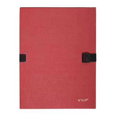 EXACOMPTA Dokumentenmappe N'CLIP, DIN A4, rot