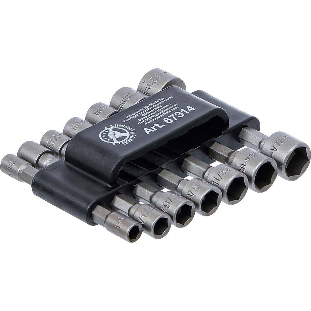 Steckschlüssel-Bit-Satz Antrieb Außensechskant 6,3 mm (1/4") metrisch + Zoll 14-tlg.-0