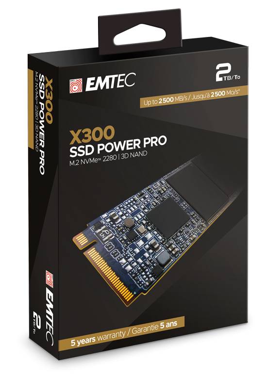 EMTEC Power Pro X300 - SSD - 2 TB - intern - M.2 2280 - PCIe 3.0 x4 (NVMe)-1