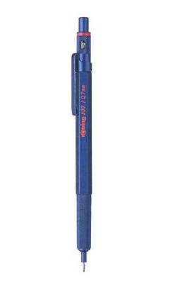 Rotring Feinminenstift 600 Metallic 0.7mm, Blau, Metall, HB, 0,7 mm, Hexagonal, Metall-1