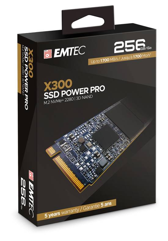 EMTEC Power Pro X300 - SSD - 256 GB - intern - M.2 2280 - PCIe 3.0 x4 (NVMe)-1