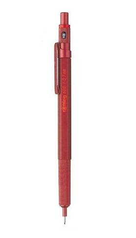 Rotring Feinminenstift 600 Metallic 0.7mm, Rot, Metall, HB, 0,7 mm, Hexagonal, Metall-1