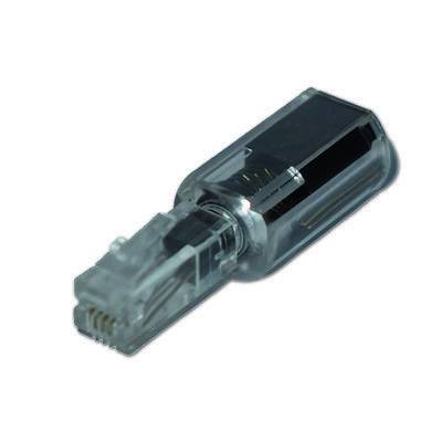 MediaRange MRCS305, RJ-11, Schwarz, Transparent, Männlich-1