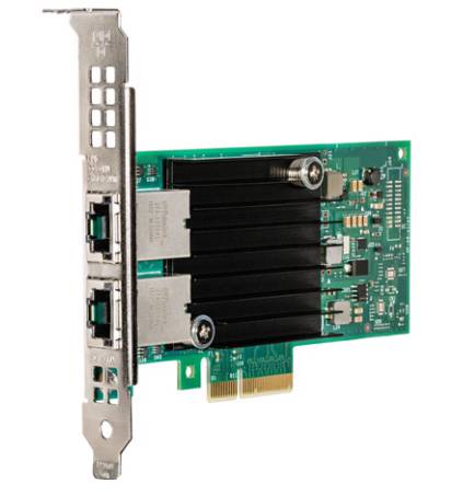 Intel X550-T2, Eingebaut, Kabelgebunden, PCI Express, Ethernet, 10000 Mbit/s, Grün, Silber-1
