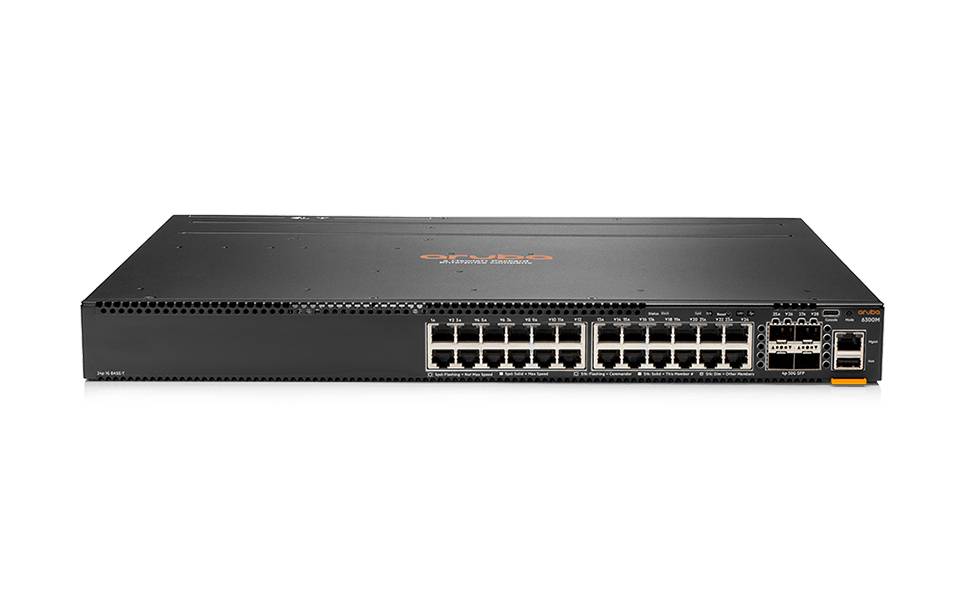 HPE Aruba 6300M - Switch - L3 - managed - 24 x 10/100/1000 + 4 x 1 Gigabit / 10 Gigabit / 25 Gigabit / 50 Gigabit SFP56-1