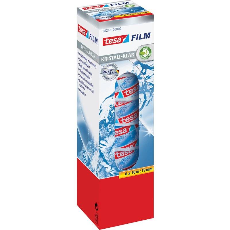 tesa KRISTALL-KLAR Klebefilm 19 mm x 10 m transparent 58245-00000-00-0